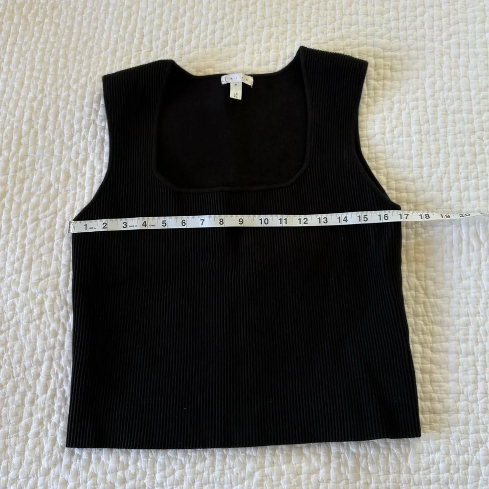 Black Ribbed Top - Picture 3 of 8